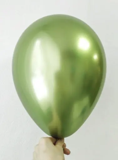 Шарик воздушный латексный 30 см (50) металлик фруктовый зеленый, IDEA7-DL-030 - фото 5