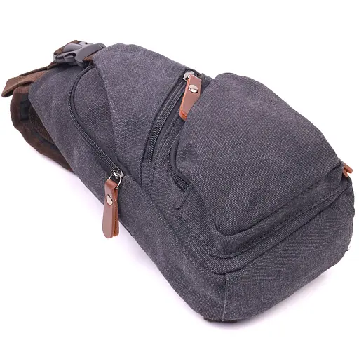 Сумка через плечо с usb кабелем текстильная мужская Vintage 15х31х6 см sum0021416 - фото 3