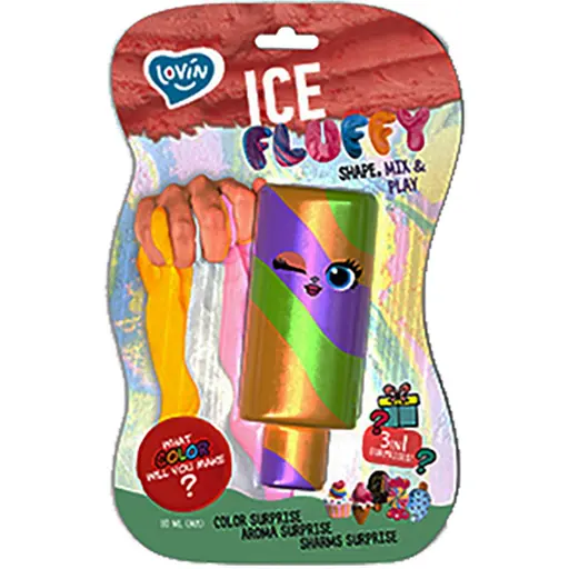 Лізун-антистрес Lovin Ice Fluffy 80127 ескімо 110 мл - фото 2