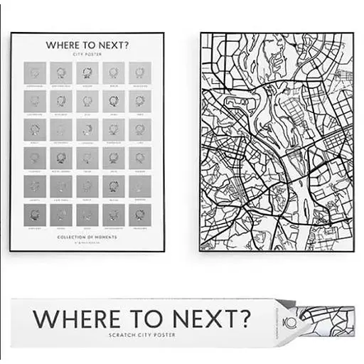 Скретч постер 1DEA.me "Where to next?" (TBWTN) - фото 1