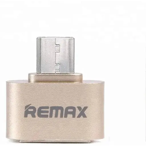 Адаптер Otg для MicroUSB разъем подключения к телефону флешек мышек Remax металл