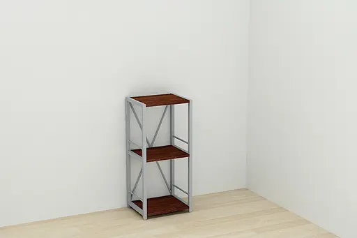 Этажерка 3/34 Ferrum-decor Серии Коннект 73x34x28 серый ДСП Венге 16мм (FRD-105541) - фото 7