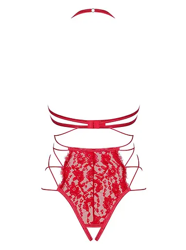 Боді Obsessive Rediosa S/M червоний - фото 6