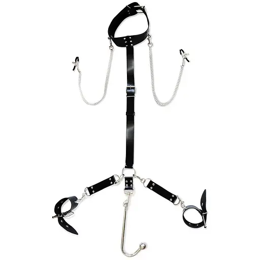 Бондажный набор с металлическим анальным крюком №1 Art of Sex Beatrice Bondage set with anal hook №1