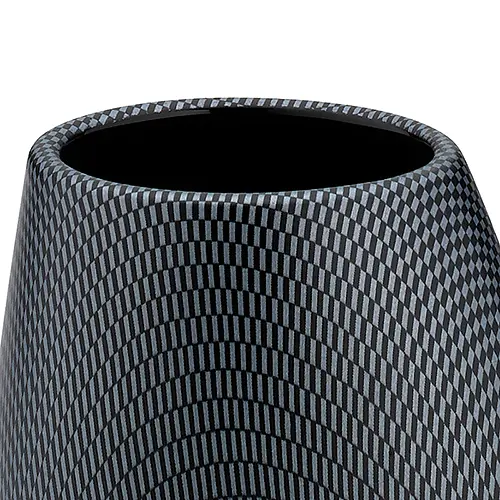 Стакан для зубних щіток керамічний Moiree, чорний (20201) - фото 2