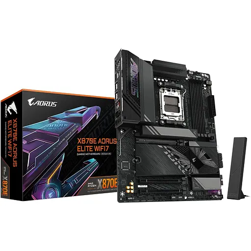 Материнська плата Gigabyte X870E A ELITE WIFI7 sAM5 X870 4xDDR5 M.2 HDMI Typc-C ATX - фото 6