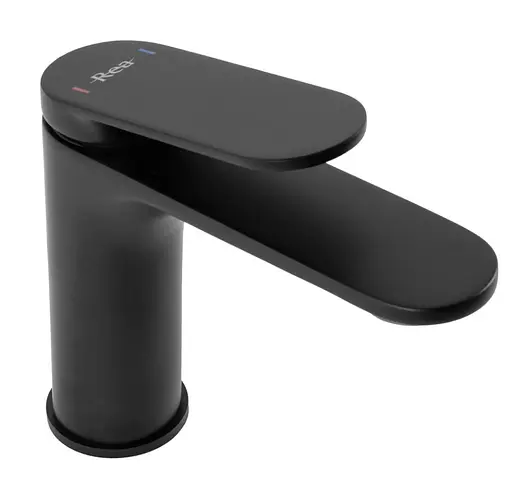 Смеситель для умывальника Rea Marco black низкий REA-B4899 Черный матовый - фото 2