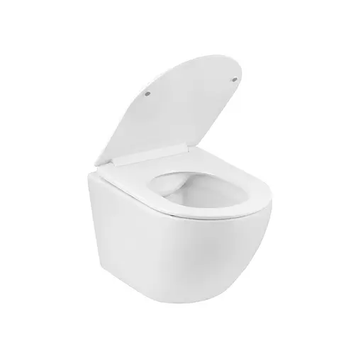 Комплект 4 в 1: Инсталляция Grohe Rapid SL 3 в 1 38772001 + Унитаз безободочный Kroner Harz WHI523632 RIMLESS с сиденьем Slim Duroplast / Soft-close / Quick relase KH523632WHIR (3877200 - фото 6