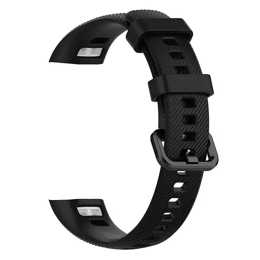 Ремінець для фітнес-браслета MIIQNUS для Honor Band 4 і 5 чорний - фото 4