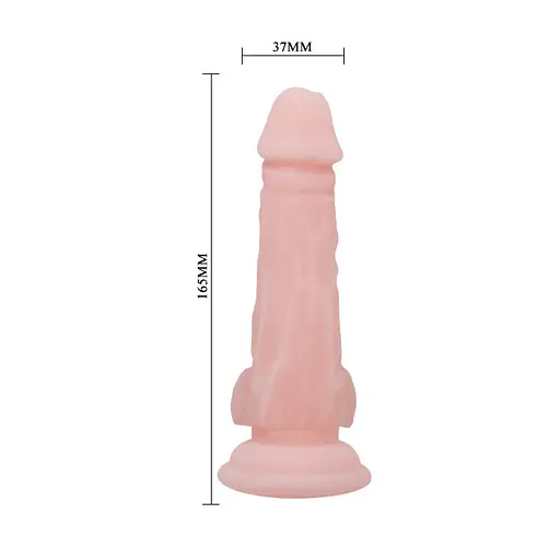 Фалоімітатор Baile Super Dildo 6.4" 16.5 см тілесний - фото 4
