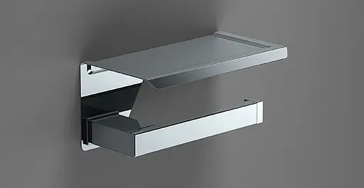 Держатель туалетной бумаги с полкой Sonia S-Cube 173938 Хром - фото 2