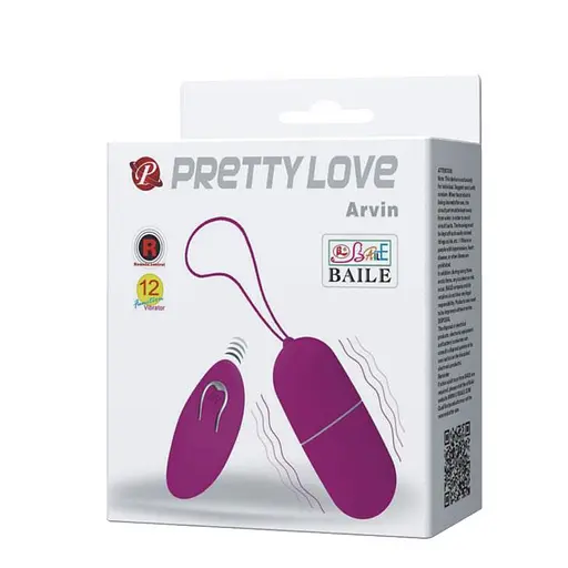 Віброяйце Pretty Love Arvin Vibrating Egg 7.9 см фіолетовий - фото 10