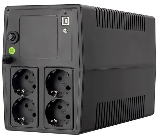 Джерело безперебійного живлення ProLogix 1000 ВА / 600 Вт / 7 А*ч (PLPU1000VA4LED) - фото 5