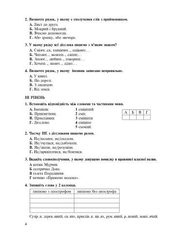 Українська мова. Тематичний тестовий зошит. 5 клас - фото 3