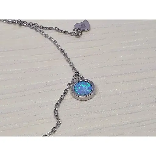 Серебряный браслет Silvex 925 с опалом. Б2ОПБГ/1065Ш-2 21 - фото 2