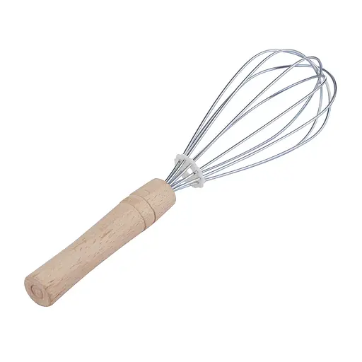 Венчик кухонный из нержавеющей стали с деревянной ручкой 26 см, Master Class 83797 - фото 1