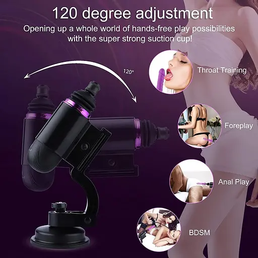 Міні секс-машина Hismith Mini Capsule Sex-Machine With Strong Suction Cup - фото 4