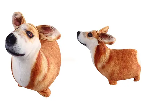 Іграшка антистрес м’яка Корги, 23034, 45 см