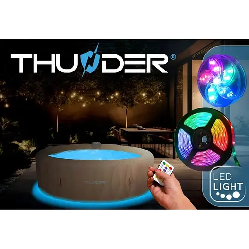 Джакузи-SPA надувная Thunder LATTE 6-местная коричневая мебель из ротанга 8 шт. (LATTE-FULL-BROWN) - фото 6