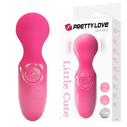 Вібромасажер Pretty Love Mini Stick Little Cute 12 см рожевий - фото 9