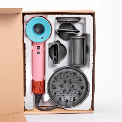 Фен стайлер для волосся 5 в 1 Supersonic Premium 1600 Вт 5 насадок, рожевий ENERGY MAX PH770PBL - фото 4