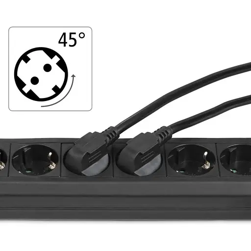 Фільтр-подовжувач HAMA мережевий 6хТип F 3х1.5 мм2, 16 А 5 м чорний - фото 6