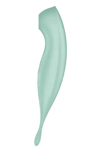 Вакуумний кліторальний стимулятор з вібрацією Satisfyer Twirling Pro+ зелений - фото 4