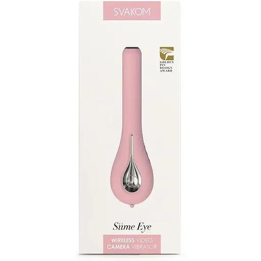 Смарт-вибратор с камерой Svakom Siime Eye Pale Pink: Визуальное исследование управление через приложение для точки G - фото 9