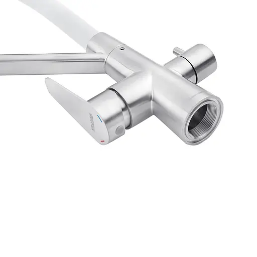 Змішувач для кухні Kroner KRM Edelstahl Klassisch - ESG03817WHI (CV027938) - фото 4