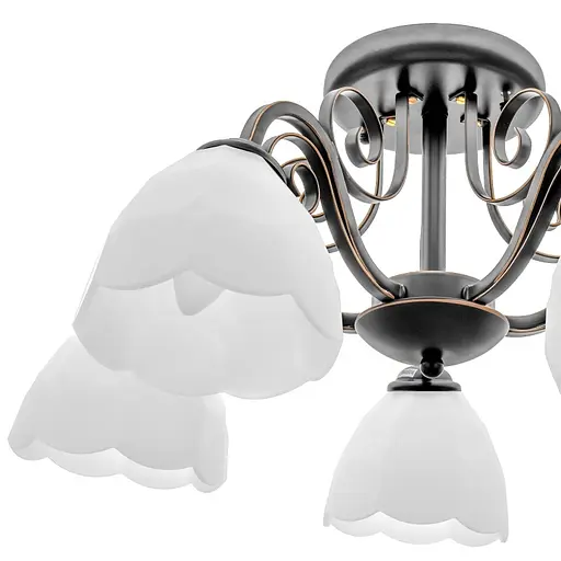 Люстра стельова Brille класична E27 60W G (LK-577C/5) - фото 2