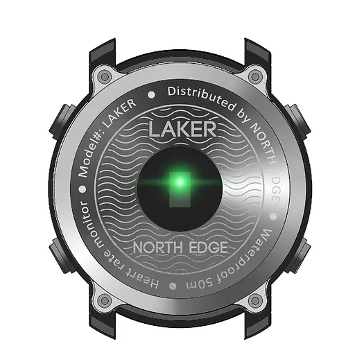 Наручные часы мужские North Edge Laker Black 5BAR Черный (2704) - фото 8