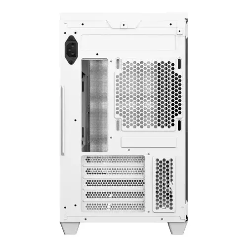 Корпус Aerocool Stormfront Mini-G-WT-v1 White, Mini Tower, без БЖ, для Micro ATX, Mini ITX, кількість відсіків: 2.5"(5шт)/3.5"(2шт), USB-С/2xUSB 3.0, макс. довжина відеокарти 370 мм, бічна панель із загартованого скла, сталь SPCC 0.7 мм (ACCM-ES10003.21) - фото 5