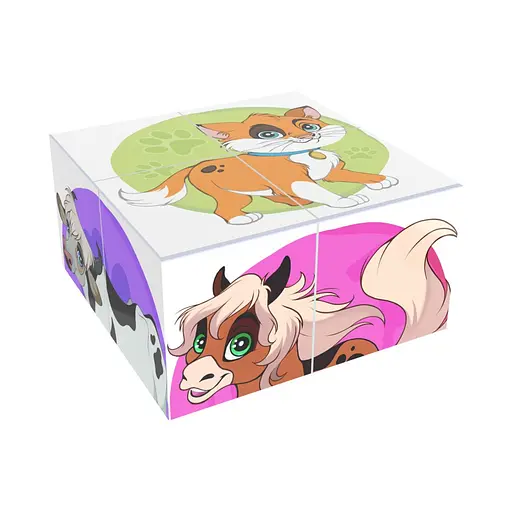 Развивающие кубики "Домашние животные" ТехноК 1837TXK - фото 3