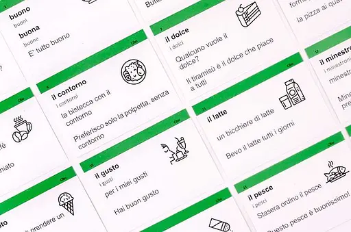 Настільна гра English Student Картки для вивчення розмовної італійської мови English Student (укр.) (41315843) - фото 4