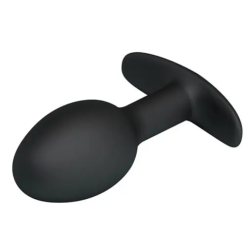 Анальна пробка Pretty Love Silicone Anal Plug 8.4 см (чорний) - фото 3