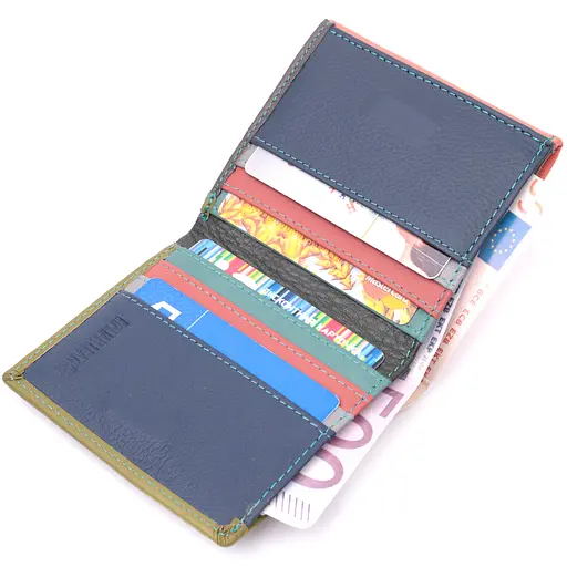 Жіночий шкіряний гаманець ST Leather 10х9.5х1.5 см acs0029462 - фото 4