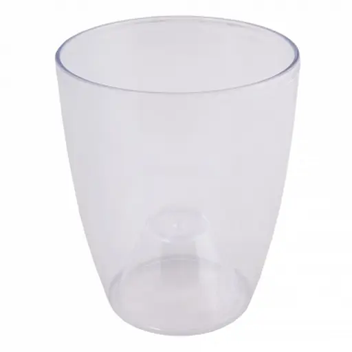 Вазон "Орхидея" прозрачный 15*17 см