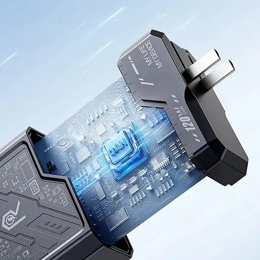 Зарядное устройство Remax Mecha Warrior GaN 120W 3C+1A RP-U107 - фото 5