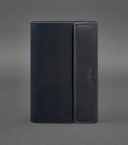 Шкіряний блокнот софт-бук 7.0 темно-синій Crazy Horse - фото 1