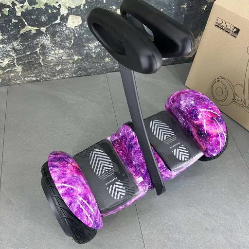 Гироскутер Ninebot Mini С Ручкой Фиолетовый космос - фото 3