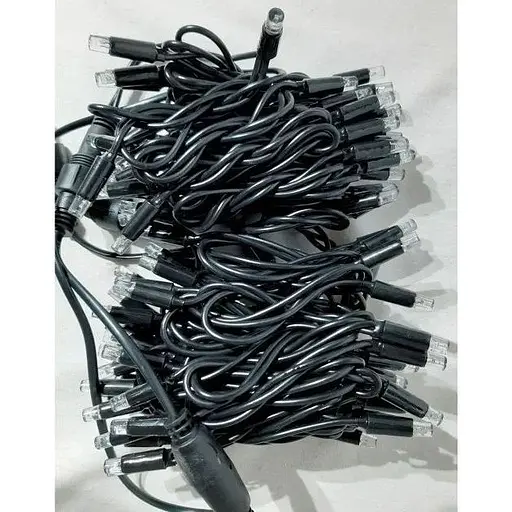 Гирлянда-нить уличная 100 led с переходником 10 м Синий - фото 1