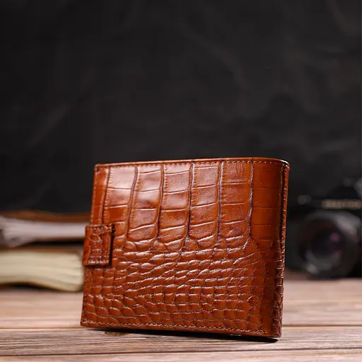 Мужской кожаный кошелек Canpellini 11.7х9.2х2 см acs0025614 - фото 7