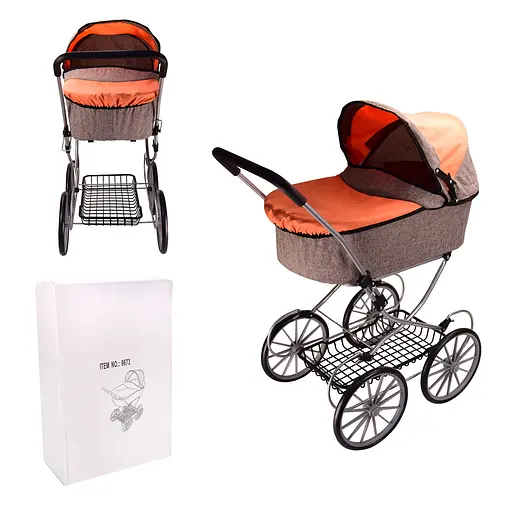 Коляска 9673 зимова, люлька, великі колеса, в коробці (6935539696735) - фото 1