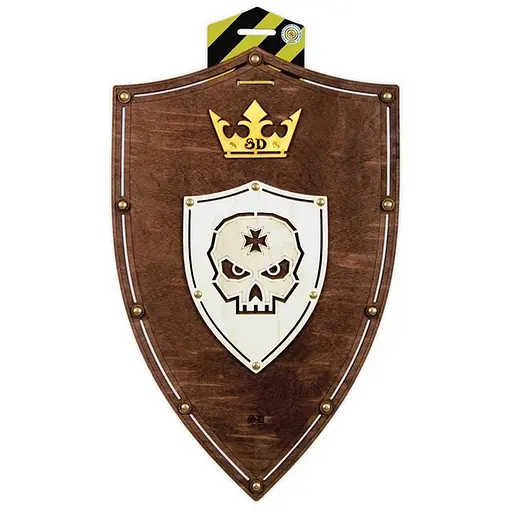 Сувенірний дерев'яний щит "Череп Венге" Сувенір-Декор S-ScullV 47х30 см - фото 1