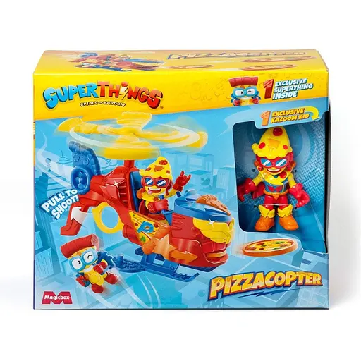 Ігровий набір Піцакоптер-S SuperThings PSTSP118IN120 гелікоптер казум-кид фігурка - фото 1