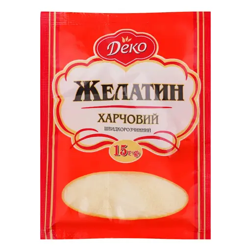 Желатин харчовий Деко швидкорозчинний 15 г