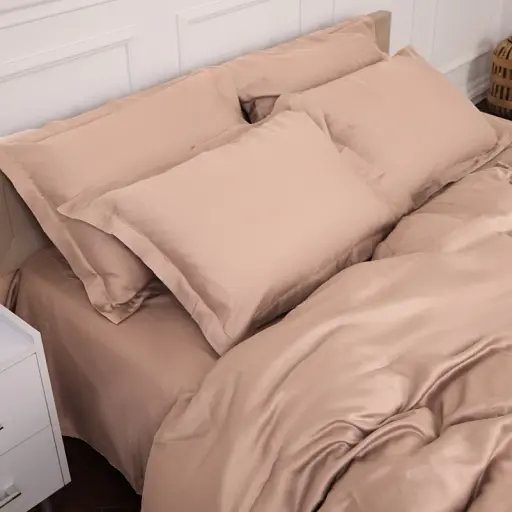 Простыня на резинке MirSon Tencel №03 Creamy 100х200 см (2200009369322) - фото 6
