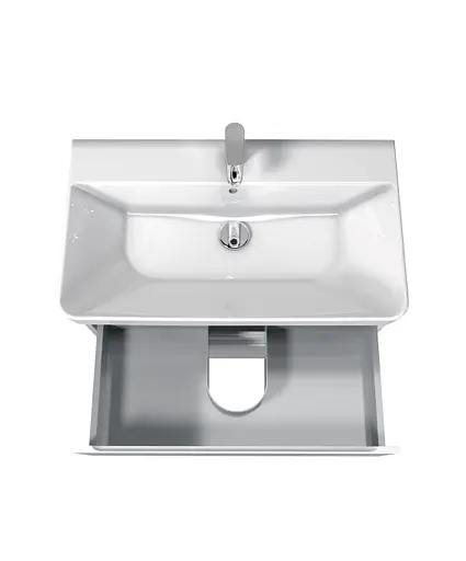 Тумба Мойдодир Unik 80-A Білий з умивальником Vivace 80 Білий - фото 5