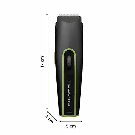 Машинка для стрижки Rowenta Nomad Sport Collection, акум., роторный мотор, насадок-2, кейс, сталь, черно-зеленый - фото 3