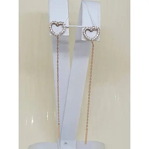 Золоті сережки-протяжки KievGold. 2/1021/4 - фото 3